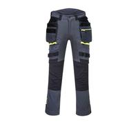 Portwest Pantalón Dx4 Holster Con Bolsillos Desmontables, Tamaño: 33, Color: Gris metálico, DX440MGR33