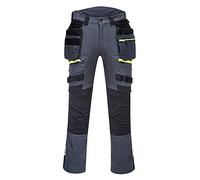 Portwest Pantalón Dx4 Holster – Bolsillos desmontables – Gris metálico Talla 46 (DX440MGR46)