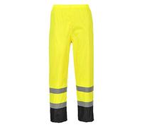 Portwest Pantalón Para Lluvia De Alta Visibilidad Classic Contrast, Tamaño: 5XL, Color: Amarillo/Negro, H444YBR5XL