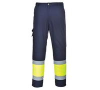 Portwest Pantalones de Trabajo Alta Visibilidad elásticos 8 Bolsillos