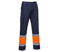 Portwest Pantalones de Trabajo Alta Visibilidad elásticos 8 Bolsillos