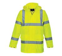 Portwest Parka De Alta Visibilidad Lite Traffic , Tamaño: XS, Color: Amarillo, S160YERXS