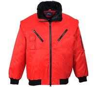 Portwest Cazadora Pilot – Rojo – Talla XXL – PJ10RERXXL