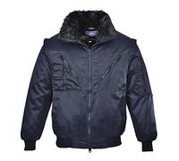 Portwest Cazadora Pilot, Tamaño: 5XL, Color: Marino, PJ10NAR5XL