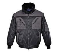 Portwest PJ20 Cazadora Pilot Bicolor Cremallera de Doble Carro 6 Bolsillos