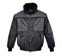 Portwest PJ20 Cazadora Pilot Bicolor Cremallera de Doble Carro 6 Bolsillos