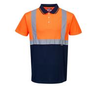 Portwest Polo Bicolor Alta Visibilidad HI VIZ S479 Manga Corta Workwear