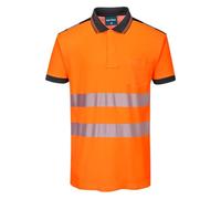 Portwest Polo M/C de alta visibilidad Pw3 Naranja/Negro Talla S T180OBRS