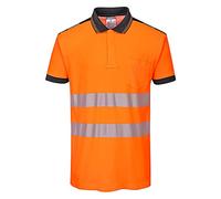 Portwest Polo M/C de alta visibilidad Pw3 Naranja/Negro Talla S T180OBRS