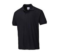 Portwest Polo Naples, Tamaño: S, Color: Negro, B210BKRS