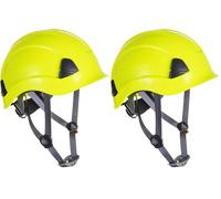 Portwest PS53 Casco de Seguridad Ligero para Trabajos en Altura Negro (Paquete de 2)