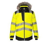 Portwest Parka de invierno PW369 PW3 Hi Vis, con aislamiento, amarillo/negro, L