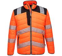 Portwest PW371 Chaqueta Acolchada 3 Bolsillos Ligero Aislante de alta