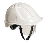Portwest PW54 Endurance Plus Casco de Seguridad con Visera Blanco
