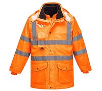 Portwest Parka 7 en 1 Traffic Alta visibilidad Naranja 5XL RT27ORR5XL