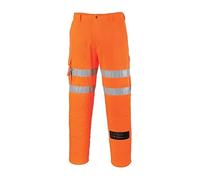 Portwest RT46 Pantalón Combat para Ferrocarriles Cinta Reflectante Duradero