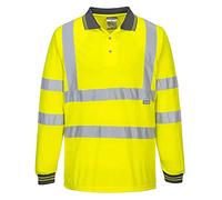 Portwest S277 Polo Malla Cinta en Patrón Bio Motion Tejido Transpirable