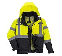 Portwest S365 Cazadora de Alta Visibilidad 3 Impermeable Seis bolsillos