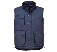 Portwest S415 Chaleco 6 Bolsillos Sin Mangas Dobladillo Ajustable Acolchado