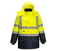 Portwest S426 Parka Bicolor 7 en 1 Paneles en Contraste Tejido Oxford 300D