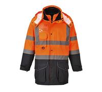 Portwest S426 Parka Bicolor 7 en 1 Paneles en Contraste Tejido Oxford 300D