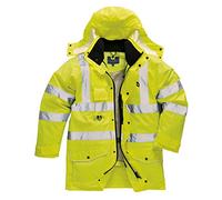 Portwest S427 Parka 7 en 1 Cuello con Forro de Polar Mangas Desmontables
