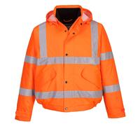 Portwest S463 Chaqueta Bomber Impermeable Hi Vis Acolchada con Capucha