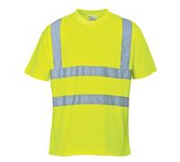 Portwest S478 Camiseta Ligero Manga Corta Punto Ojo de Pájaro Reflectante