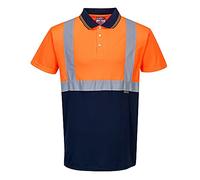 Portwest Polo S479ONRXS bicolor Naranja/Marino Talla XS