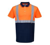 Portwest Polo S479ONRXS bicolor Naranja/Marino Talla XS