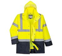 Portwest S768 Parka 5 en 1 Executive Paneles en Contraste Cinta Reflectante
