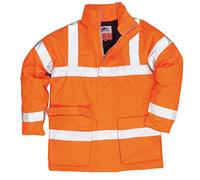 Portwest S778 Parka Impermeable Frontal con Tapeta Antiaguaceros Ignífugo