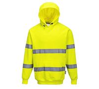 Portwest Sudadera B304YER de alta visibilidad con capucha Amarillo Talla 4XL