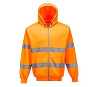 Portwest B305 Sudadera Poliéster Borde Ribeteado con Cremallera Reflectante