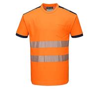 Portwest T181 Camiseta de Alta Visibilidad Pw3 Bolsillo en el Pecho Ligero