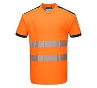 Portwest T181 Camiseta de Alta Visibilidad Pw3 Bolsillo en el Pecho Ligero