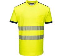 Portwest T181 Camiseta de Alta Visibilidad Pw3 Bolsillo en el Pecho Ligero