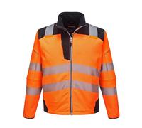 Portwest Softshell de alta visibilidad PW3 T402OBRL Naranja/Negro Talla L