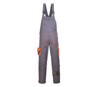 Portwest TX12 Mono de Trabajo con Peto y Tirantes Hombre Texo Contraste Gris, S