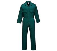 Portwest US999 Mono de Trabajo de Frontal con Corchetes Oculto 6 Bolsillos | Verde botella, S, UPF 40+, Corte Estándar, 35% Algodón, 65% Poliéster, Botones a Presión, Polialgodón, Duradero, Ligero