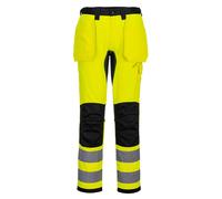 Portwest WX2 Pantalones De Trabajo Hi-Vis Naranja/Negro Amarillo/Negro