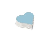 Posavasos Cuadrados en Blanco para Cerveza (50 Piezas) Posavasos Azul Claro para Vasos sin Imprimir de cartón I decoración Baby Shower para niños