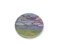 Posavasos de cerámica redondo con su envoltorio - Monet - Armonía azul