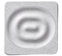 Posavasos de tierra de diatomeas de absorción rápida, antideslizante, protector de bebidas para mesa de café, decoración del hogar, color blanco, 10 cm (cuadrado, gris mediano)
