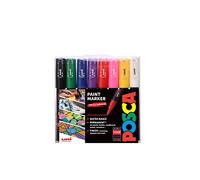 Posca 153544382 - Pack de 8 rotuladores de pintura al agua, multicolor