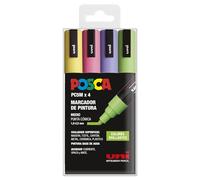 Posca Estuche de marcadores PC-5M Colores brillantes 4 Uds