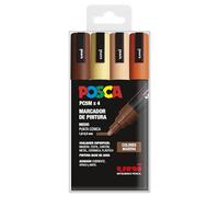 Posca Rotuladores PC-5M Colores madera Estuche 4 uds