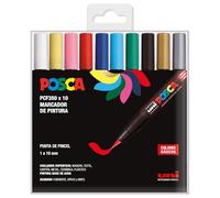 Posca pcf-350/10c estuche de 10 marcadores de pintura base al agua - p