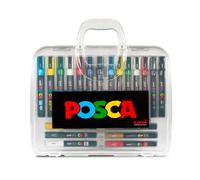 Posca Maletín de Marcadores de Pintura Punta Cónica 20 Unidades Surtidas