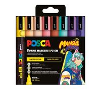 Posca manga hero edicion limitada pc-5m pack con 8 marcadores de pintu